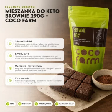 Mieszanka do Keto Brownie 290g - Coco Farm