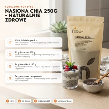 Nasiona Chia 250g - Naturalnie Zdrowe