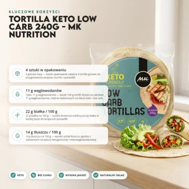 Tortilla Keto Low Carb 240g - MK Nutrition