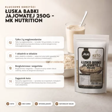 Łuska babki jajowatej 250g - MK Nutrition
