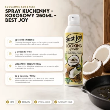 Spray Kuchenny - Kokosowy 250ml - Best Joy