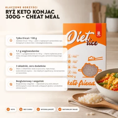 Ryż Keto Konjac 300g - Cheat Meal