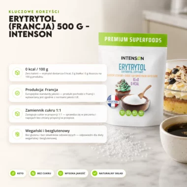 Erytrytol (Francja) 500 g - Intenson
