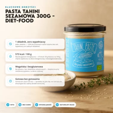 Pasta Tahini Sezamowa 300g - Diet-Food