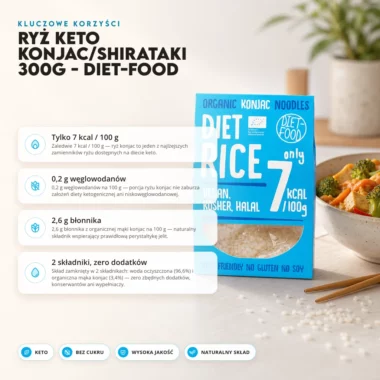 Ryż Keto Konjac/Shirataki 300g - Diet-Food