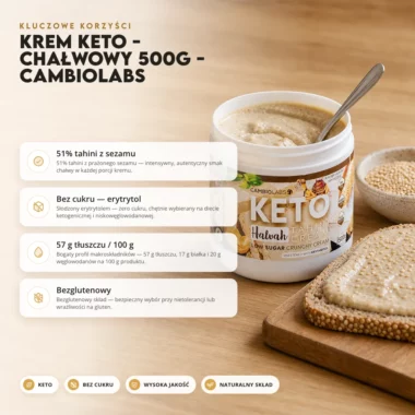Krem Keto - Chałwowy 500g - CambioLabs
