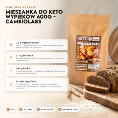 Mieszanka do keto wypieków 600g - CambioLabs