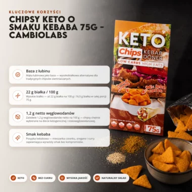 Chipsy Keto o Smaku Kebaba 75g - CambioLabs
