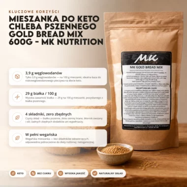 Mieszanka do Keto Chleba Pszennego Gold Bread Mix 600g - MK Nutrition
