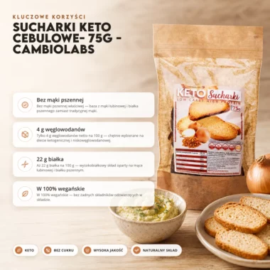 Sucharki Keto cebulowe- 75g - CambioLabs