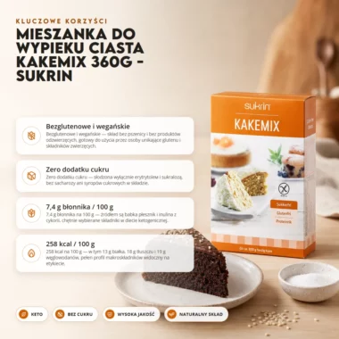 Mieszanka do wypieku ciasta KAKEMIX 360g - SUKRIN