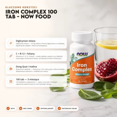 Iron Complex 100 tab - Now Food