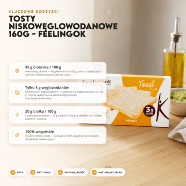 Tosty Niskowęglowodanowe 160g - FeelingOK
