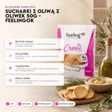 Sucharki z oliwą z oliwek 50g - FeelingOK