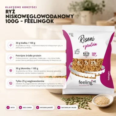 Ryż niskowęglowodanowy 100g - FeelingOK