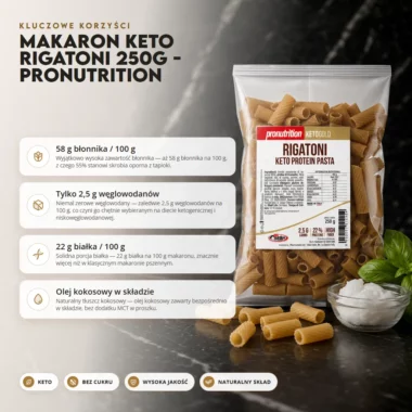 Makaron Keto Rigatoni 250g - Pronutrition