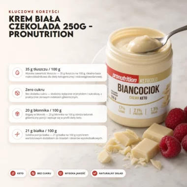 Krem Biała Czekolada 250g - Pronutrition