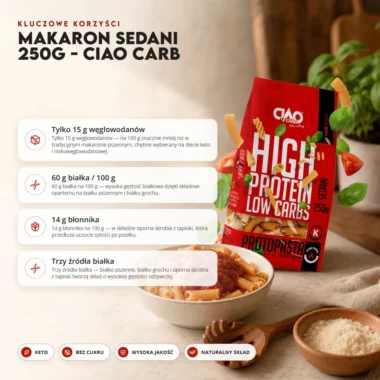 Makaron Sedani 250g - Ciao Carb