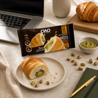 Croissant Niskowęglowodanowy z Kremem - Pistacjowym 60g - CiaoCarb