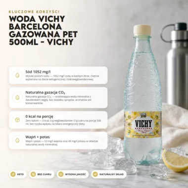 Woda Vichy Barcelona Gazowana PET 500ml - Vichy