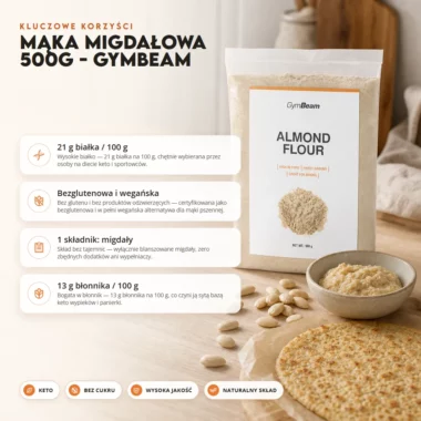 Mąka Migdałowa 500g - Gymbeam