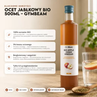 Ocet Jabłkowy BIO 500ml - GymBeam