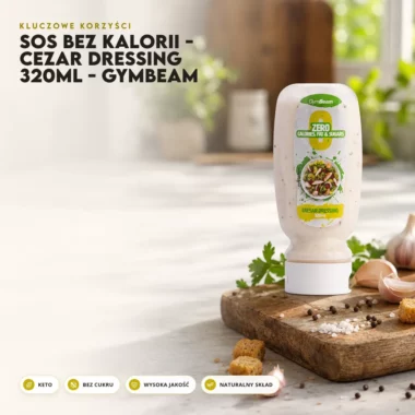 Sos Bez Kalorii - Cezar Dressing 320ml - GymBeam