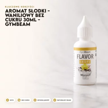 Aromat Słodki - Waniliowy Bez Cukru 30ml - GymBeam