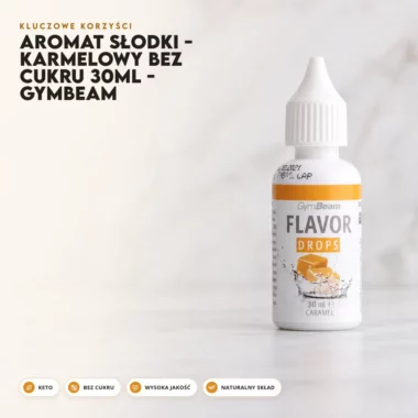 Aromat Słodki - Karmelowy Bez Cukru 30ml - GymBeam