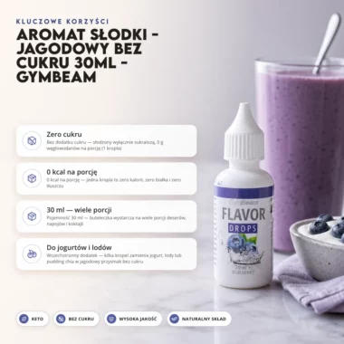 Aromat Słodki - Jagodowy Bez Cukru 30ml - GymBeam