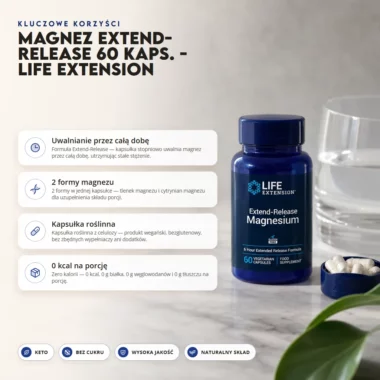 Magnez Extend-Release 60 kaps. - Life Extension