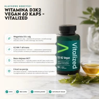 Witamina D3K2 Vegan 60 kaps - Vuzimo