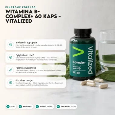 Witamina B-Complex+ 60 kaps - Vuzimo