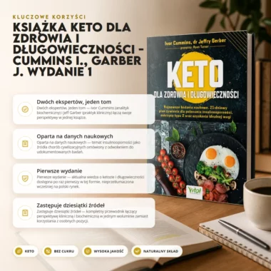 Książka Keto dla Zdrowia i Długowieczności - Cummins I., Garber J. wydanie 1
