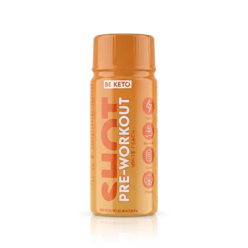 Shot Przedtreningowy - Biała Brzoskwinia 60ml - BeKeto