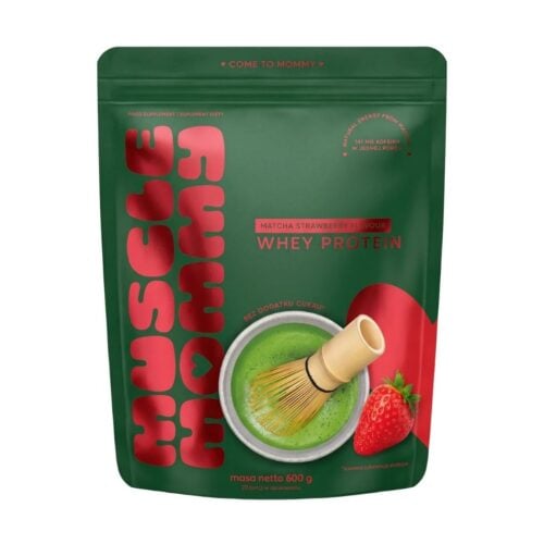 Białko MATCHA MOMMY Whey Protein - Truskawka 600g - Muscle Mommy