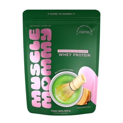 Białko MATCHA MOMMY Whey Protein - Masło Orzechowe 600g - Muscle Mommy