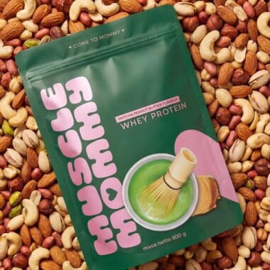 Białko MATCHA MOMMY Whey Protein - Masło Orzechowe 600g - Muscle Mommy