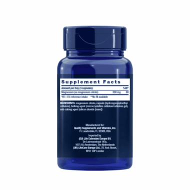 Cytrynian Magnezu 100mg 100 kapsułek - Life Extension