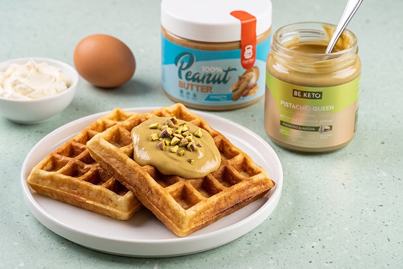 Keto gofry z mascarpone